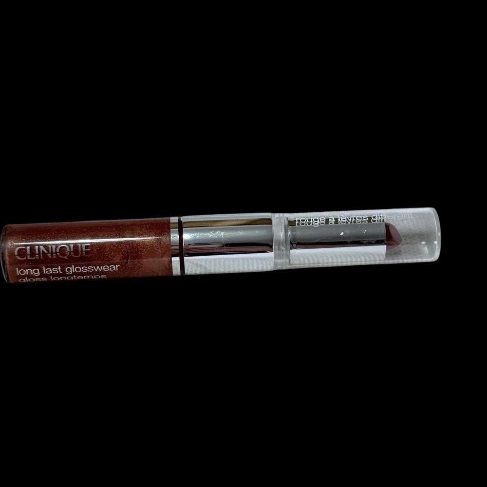 Clinique Long Last Glosswear 04 SUNSET & 62 TENDERHEART Lipstick Duo NWOB - Picture 1 of 2
